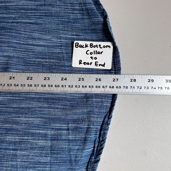 Naked & Famous Cotton Button Down Long Sleeve Shirt - Men's Size S - Blue - Picture 9 of 9